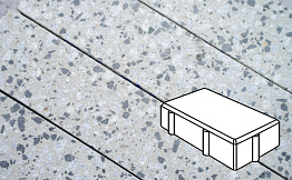 Плитка тротуарная Готика, Granite FINERRO, Брусчатка, Грис Парга, 200*100*100 мм