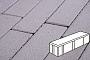 Плитка тротуарная Готика Profi, Брусок, белый, частичный прокрас, б/ц, 180*60*80 мм