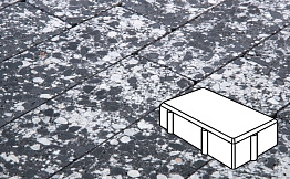 Плитка тротуарная Готика, Granite FINO, Брусчатка В.2.П.8, Диорит, 200*100*80 мм