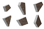 Плитка тротуарная Оригами 4Фсм.8 Листопад гранит Хаски