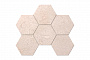 Мозаика Hexagon Ametis Marmulla MA03, неполированный, 285*250*10 мм