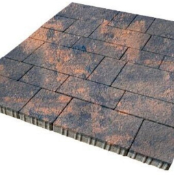 Плитка тротуарная SteinRus Инсбрук Тироль Б.4.Псм.6, Old-age, ColorMix Айвори, толщина 60 мм