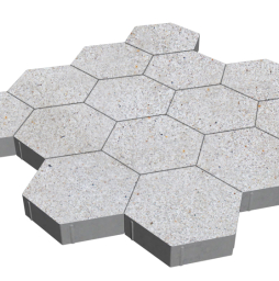 Плитка тротуарная SteinRus Гексаэдр Б.6(М).Ф.8, Backwash, Эльтон, 350*300*80 мм