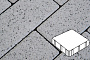 Плитка тротуарная Готика, Granite FERRO, Квадрат, Белла Уайт, 300*300*100 мм