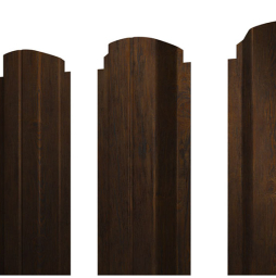 Штакетник П-образный А фигурный Print Elite Chestnut Wood