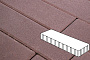 Плитка тротуарная Готика Profi, Плита, темно-коричневый, частичный прокрас, с/ц, 500*125*100 мм