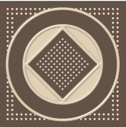 Декоративная вставка Estima Macedonia Beige, неполированный, 58*58 мм