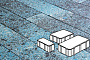 Плитка тротуарная Готика, Granite FINO, Новый Город, Азул Бахия, 240/160/80*160*60 мм
