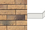 Угловой декоративный кирпич для навесных вентилируемых фасадов правый White Hills Лондон брик цвет F340-45