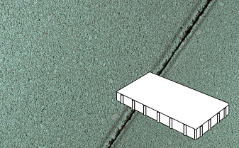 Плитка тротуарная Готика Profi, Плита, зеленый, частичный прокрас, б/ц, 600*400*80 мм