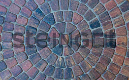 Плитка тротуарная Steingot Color Mix, Классика круговая, Блэнд, толщина 60 мм