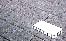 Плитка тротуарная Готика, City Granite FINERRO, Плита, Галенит, 600*200*60 мм