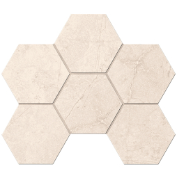 Мозаика Hexagon Ametis Marmulla MA02, неполированный, 285*250*10 мм