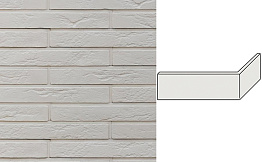 Угловой декоративный кирпич для навесных вентилируемых фасадов левый White Hills Остия брик цвет F380-05