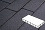 Плитка тротуарная Готика Profi, Плита без фаски, суперчерный, частичный прокрас, с/ц, 600*200*100 мм