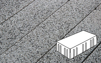 Плитка тротуарная Готика, Granite FINO, Скада без фаски, Белла Уайт, 225*150*100 мм