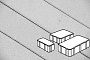 Плитка тротуарная Готика Profi, Новый Город, светло-серый, частичный прокрас, с/ц, толщина 80 мм, комплект 3 шт