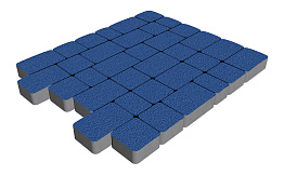 Плитка тротуарная SteinRus Инсбрук Альт Нео, Native, синий, толщина 60 мм