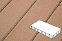 Плитка тротуарная Готика Profi, Плита, оранжевый, частичный прокрас, б/ц, 600*200*80 мм