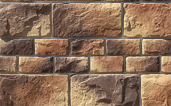 Облицовочный искусственный камень White Hills Шеффилд цвет 430-40+435-40, 20*40 см