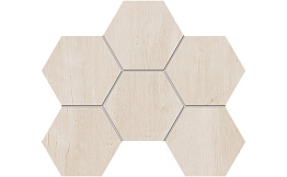 Мозаика Hexagon Estima Soft Wood SF01 неполированный 285*250 мм