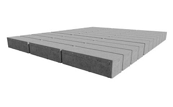Плитка тротуарная SteinRus Ригель В.4.П.8, Antico, серый, 300*100*80 мм