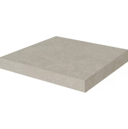 Ступень угловая клееная KERAMA MARAZZI Касабланка HP серый светлый обрезная, 330*330*9 мм
