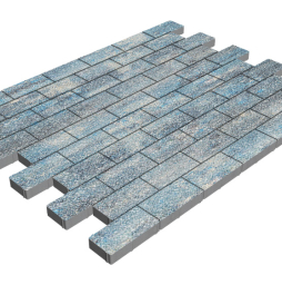 Плитка тротуарная SteinRus Прямоугольник А.6.П.4, Antico, Амбер, 200*100*40 мм