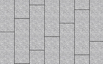 Плитка тротуарная Прямоугольник (Ла-Линия) Б.12.П.8 Стоунмикс белый с черным, 750*250*80 мм
