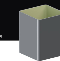 Труба KROP PVC Квадрат для системы D 135/80*80 мм, RAL 9005, 3 м