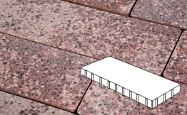 Плитка тротуарная Готика, Granite FINO, Плита, Сансет, 900*300*100 мм