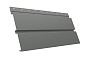 Софит металлический Grand Line Квадро брус без перфорации, сталь 0,45 мм PE, RAL 7005 мышино-серый