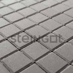 Плитка тротуарная Steingot Моноцвет, Квадрат, серый, 100*100*80 мм