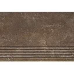 Клинкерная ступень с насечками Paradyz Ilario, Brown, 600*300*8,5 мм