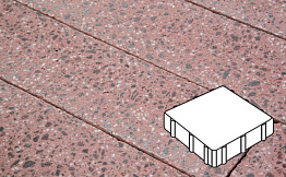 Плитка тротуарная Готика, Granite FINO, Квадрат, Ладожский, 300*300*100 мм