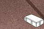 Плитка тротуарная Готика Profi, Брусчатка, оранжевый, частичный прокрас, с/ц, 200*100*100 мм