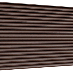 Забор-жалюзи Aquasystem PE MATT RoofTop Бархат, Classic, RAL 8017, фактурная