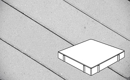 Плитка тротуарная Готика Profi, Квадрат, светло-серый, частичный прокрас, с/ц, 500*500*100 мм
