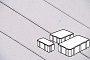 Плитка тротуарная Готика Profi, Новый Город, кристалл, частичный прокрас, б/ц, толщина 80 мм, комплект 3 шт