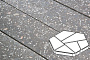 Плитка тротуарная Готика, Granite FINO, Полигональ, Ильменит, 893*780*80 мм
