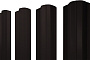 Штакетник М-образный B фигурный 0,5 Drap TX RAL 9005 черный