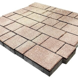 Плитка тротуарная SteinRus Новый город Б.7.Фсм.6, Native, ColorMix Оливин, толщина 60 мм