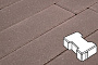 Плитка тротуарная Готика Profi, Катушка, коричневый, частичный прокрас, с/ц, 200*165*60 мм