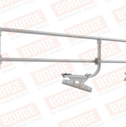 Кровельное ограждение Borge для фальцевой кровли оцинкованное RAL 7004, 300*90 см