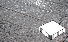 Плитка тротуарная Готика, City Granite FINO, Квадрат, Галенит, 300*300*60 мм