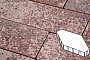 Плитка тротуарная Готика, Granite FINO, Зарядье без фаски, Сансет, 600*400*100 мм