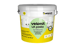 Шпаклевка суперфинишная vetonit LR Pasta Brilliant, белая, 18 кг