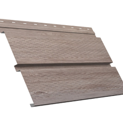 Софит металлический Grand Line Квадро брус с полной перфорацией, сталь 0,45 мм Print Elite, White Wood
