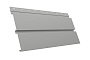 Софит металлический Grand Line Квадро брус без перфорации, сталь 0,5 мм Satin, RAL 9006 бело-алюминиевый