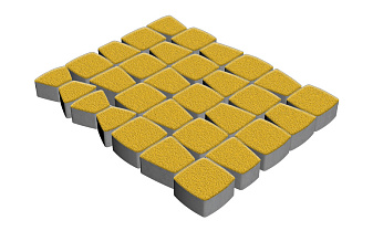 Плитка тротуарная SteinRus Классико Нео, Native, желтый, толщина 60 мм